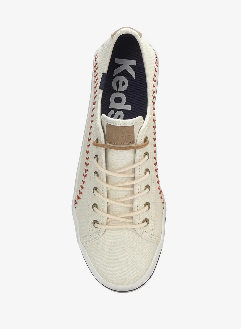 Keds Cream Keds Women's Kickstart Pennant Casual Sneaker Cream for Women | Best Price UAE